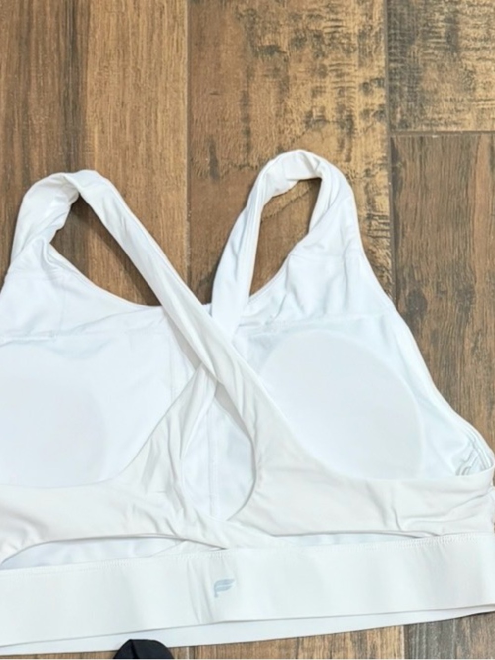 Fabletics White Racerback Sports Bra - Picture 2 of 2